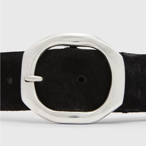 $298 NWT Brand New John Varvatos Collection Nova Suede Belt size 36 - Picture 1 of 11